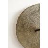 imageKate and Laurel Sancia Modern Numberless Round Metal Wall Clock 16 Inch Diameter Gold Decorative Minimal Metallic Clock with Embossed Texture for Use as Bedroom Entryway or Living Room Decor