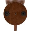 imageKate and Laurel Shae Transitional Wooden Wall Sconce 5 x 5 x 13 Black Modern Candle Holder with Removable Glass Cylinder for Flameless Pillar Candles in Bedroom or EntrywayWalnut Brown