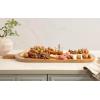 imageKate and Laurel Staven Transitional Capsule Serving Board 30 x 11 Black Modern FoodSafe Charcuterie Board Made from Solid Mango Wood for Use as Kitchen Countertop Cheese BoardNatural