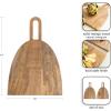 imageKate and Laurel Staven Transitional TwoPiece Serving Boards Set 14 x 10 Set of 2 Natural Wood Modern FoodSafe Charcuterie Boards from Solid Mango Wood for Use as Kitchen Countertop DcorNatural