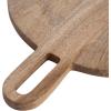 imageKate and Laurel Staven Transitional TwoPiece Serving Boards Set 14 x 10 Set of 2 Natural Wood Modern FoodSafe Charcuterie Boards from Solid Mango Wood for Use as Kitchen Countertop DcorNaturalBlack