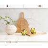 imageKate and Laurel Staven Transitional TwoPiece Serving Boards Set 14 x 10 Set of 2 Natural Wood Modern FoodSafe Charcuterie Boards from Solid Mango Wood for Use as Kitchen Countertop DcorNatural
