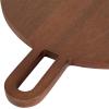 imageKate and Laurel Staven Transitional TwoPiece Serving Boards Set 14 x 10 Set of 2 Natural Wood Modern FoodSafe Charcuterie Boards from Solid Mango Wood for Use as Kitchen Countertop DcorWalnut Brown