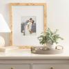 imageKate and Laurel Valeska Decorative Vegan Leather Round Tray with Metal Handles 14 x 14 Ivory and Gold Modern Circle Ottoman Tray for Use as Bathroom Vanity Decor or Display OptionGray
