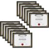 imageDesignOvation Corporate Document Frame Made to Display Standard Certificates Black 85x11 Set of 12 Ready to Use Horizontally or Vertically