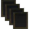 imageDesignOvation Traditional Photo Albums Holds 440 4x6 Photos Set of 4 BlackBlack