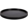 imageKate and Laurel Halsey Round Lazy Susan Tray Organizer 18 Inch Diameter Black Transitional Round Countertop Organizer with Turning Lazy Susan for Kitchen Storage