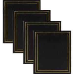 imageDesignOvation Traditional Photo Albums Holds 440 4x6 Photos Set of 4 BlackBlack