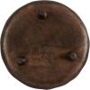 imageKate and Laurel Alessia Modern Decorative Scalloped Round Footed Metal Tray 16 Inch Diameter Bronze Transitional FoodSafe Cast Aluminum Pedestal Tray with Rough Texture and Deckled Edge