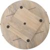 imageKate and Laurel Bruillet Transitional Wood Round Lazy Susan Tray 20 x 20 Brown Wooden Countertop Organizer with Turning Lazy Susan for Kitchen Storage Coffee Table or Living Room OttomanNatural