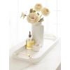 imageKate and Laurel Farson Modern Decorative Wood Rectangle Tray with Handles 10 x 24 Black and Gold Transitional Rectangular Tray for Use as Entryway Tray Decor or Ottoman Serving TrayWhite