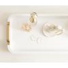 imageKate and Laurel Farson Modern Decorative Wood Rectangle Tray with Handles 10 x 24 Black and Gold Transitional Rectangular Tray for Use as Entryway Tray Decor or Ottoman Serving TrayWhite