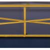 imageKate and Laurel Mendel Rectangle Tray with Decorative Metal Rim 165 x 12 White and GoldBlueGold