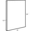 imageKate and Laurel Mendel Rectangle Tray with Decorative Metal Rim 165 x 12 White and GoldNatural