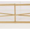 imageKate and Laurel Mendel Rectangle Tray with Decorative Metal Rim 165 x 12 White and GoldWhiteGold