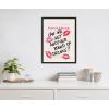 imageKate and Laurel Sylvie Another Round Guest Check Framed Canvas Wall Art by Alli Standefer 18x24 Black Bar Drink Decor Art for WallBlack