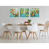 imageKate and Laurel Sylvie Beaded Lemon Tree Vintage Framed Canvas Wall Art by The Creative Bunch Studio 30x30 White Decorative Fruit Tree Art for WallWhite