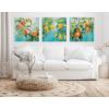 imageKate and Laurel Sylvie Beaded Lemon Tree Vintage Framed Canvas Wall Art by The Creative Bunch Studio 30x30 White Decorative Fruit Tree Art for WallWhite