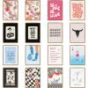 imageKate and Laurel Sylvie Cherry Ball 8 Framed Canvas Wall Art by Honey Island Studio 18x24 Bright Gold Cherry 8Ball Art for Wall