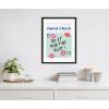 imageKate and Laurel Sylvie Do It For The Plot Guest Check Framed Canvas Wall Art by Alli Standefer 18x24 Black Cute Glam Guest Check Art for Wall
