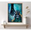 imageKate and Laurel Sylvie Enlighten Framed Canvas Wall Art by Faryn Hughes 18x24 Gold Colorful Mystic Art for Wall