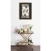 imageKate and Laurel Sylvie Howdy Cowgirl Queen Framed Canvas Wall Art by Honey Island Studio 18x24 Natural Western Cowboy Art for WallBright Gold