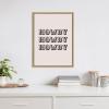 imageKate and Laurel Sylvie Howdy Western Framed Canvas Wall Art by Honey Island Studio 18x24 Natural Western Cowboy Art for WallNatural
