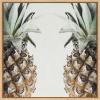 imageKate and Laurel Sylvie Pineapples Framed Canvas Wall Art by Emiko and Mark Franzen of F2Images 22x22 Natural Tropical Fruit Art for Wall