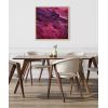 imageKate and Laurel Sylvie Tonal Abstract Rich Deep Purple and Plum Marbled Abstract Framed Canvas Wall Art by The Creative Bunch Studio 30x30 Natural Modern Abstract Landscape Art for Wall