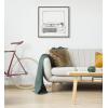 imageKate and Laurel Sylvie Victrola Record Player Framed Canvas Wall Art by Statement Goods 22x22 Natural Minimal Vinyl Records Art for WallGray