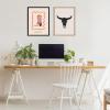 imageKate and Laurel Sylvie Western Skull Framed Canvas Wall Art by Honey Island Studio 18x24 Natural Western Cowboy Art for Wall