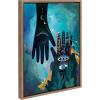 imageKate and Laurel Sylvie Enlighten Framed Canvas Wall Art by Faryn Hughes 18x24 Gold Colorful Mystic Art for Wall