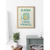 imageKate and Laurel Blake Splish Splash Zoo Elephant Framed Printed Glass Wall Art by Heather Rosas 16x20 Natural Cute Animal Bathroom Wall Decor