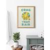 imageKate and Laurel Blake Splish Splash Zoo Lion Framed Printed Glass Wall Art by Heather Rosas 16x20 Natural Adorable Animal Home Decor for Bathroom