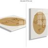 imageKate and Laurel Self Stick Floating Acrylic Art Set of 6 10x10 Elevated Retro Wall Decor