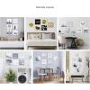 imageKate and Laurel Self Stick Floating Acrylic Art Set of 6 10x10 Elevated Retro Wall Decor