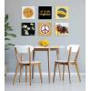 imageKate and Laurel Self Stick Floating Acrylic Art Set of 6 10x10 Elevated Retro Wall Decor