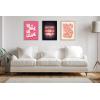 imageKate and Laurel Sylvie Be Nice or Leave Framed Canvas Wall Art by Honey Island Studio 18x24 Bright Gold Bright Pink Quote Art for WallBright Gold