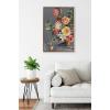 imageKate and Laurel Sylvie Beaded Floral Emergence Vintage Framed Canvas Wall Art by Mackenzie Nelson 23x33 Beaded Gold Stunning Flower Art for Wall