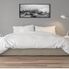 imageKate and Laurel Sylvie Beaded Point Reyes No 4 Black and White Vintage Framed Canvas Wall Art by Crystal Lynn Collins 40x18 Beaded Black BlackandWhite Coastal Beach Art for Wall