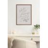 imageKate and Laurel Sylvie Beaded What is Done in Love Vintage Framed Canvas Wall Art by Valerie McKeehan of Lily and Val 18x24 Gold Neutral Quote Drawing Art for Wall