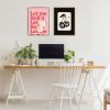 imageKate and Laurel Sylvie Cherry Ball 8 Framed Canvas Wall Art by Honey Island Studio 18x24 Natural Cherry 8Ball Art for Wall