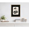 imageKate and Laurel Sylvie Cherry Ball 8 Framed Canvas Wall Art by Honey Island Studio 18x24 Natural Cherry 8Ball Art for Wall