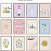 imageKate and Laurel Sylvie Daisies Framed Canvas Wall Art by Duchess Plum 18x24 Gold Happy Floral Accent for Wall