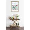 imageKate and Laurel Sylvie Do It For The Plot Guest Check Framed Canvas Wall Art by Alli Standefer 18x24 Bright Gold Cute Glam Guest Check Art for Wall