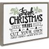 imageKate and Laurel Sylvie Fresh Cut Christmas Framed Canvas Wall Art by Pen ampamp Paint Lindsay Hopkins 18x24 Gray Holiday Inspired Sayings for Wall