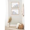 imageKate and Laurel Sylvie Good Morning Beautiful and Good Morning Handsome Framed Canvas Wall Art Set by Maggie Price of Hunt and Gather Goods 2 Piece Set 18x24 Natural Quote Words Art Set