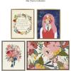 imageKate and Laurel Sylvie Hope Framed Canvas Wall Art by Mia Charro 18x24 Gray Floral Botanical Art for Wall