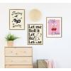 imageKate and Laurel Sylvie Let Me Roll It Framed Canvas Wall Art by Alli Standefer 18x24 Bright Gold Modern Casino Dice Art for Wall