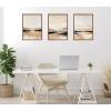 imageKate and Laurel Sylvie Peaceful Landscape I II and III Framed Canvas Wall Art Set by Amy Lighthall 3 Piece Set Beaded Gold Modern Soft Mountain Valley Art for Wall